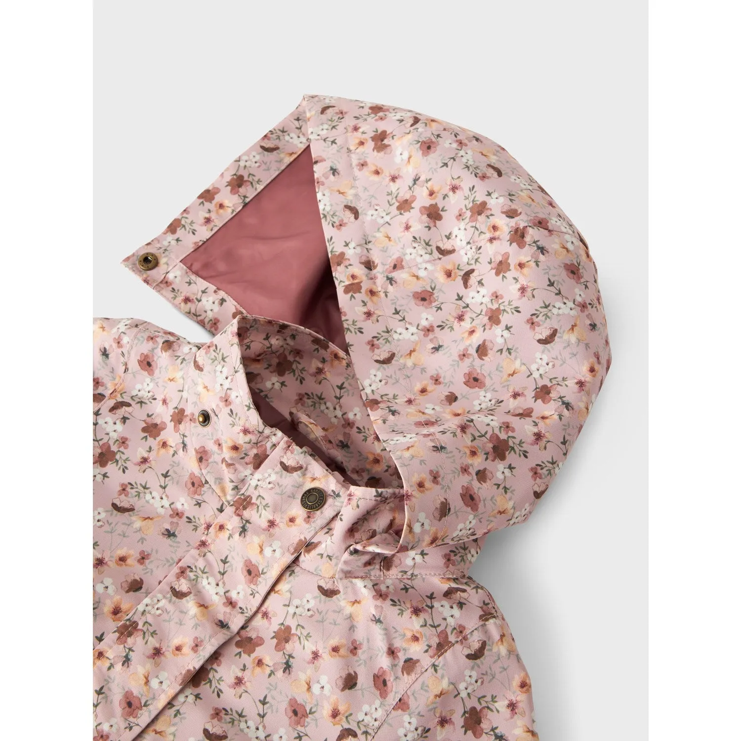 Outdoor Activity Name It Pale Mauve Flowers Malex08 Jacket AOP Fo