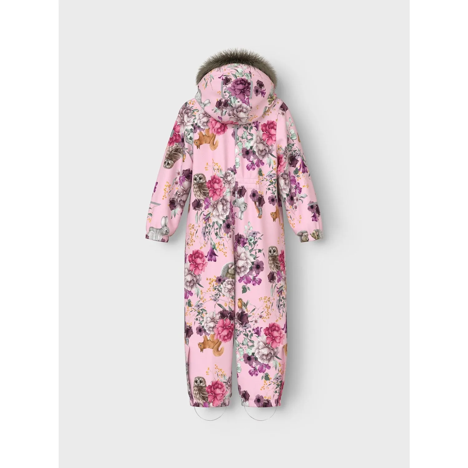 Playful-Detail Name It Parfait Pink Woodland Snow10 Suit AOP Fo Noos