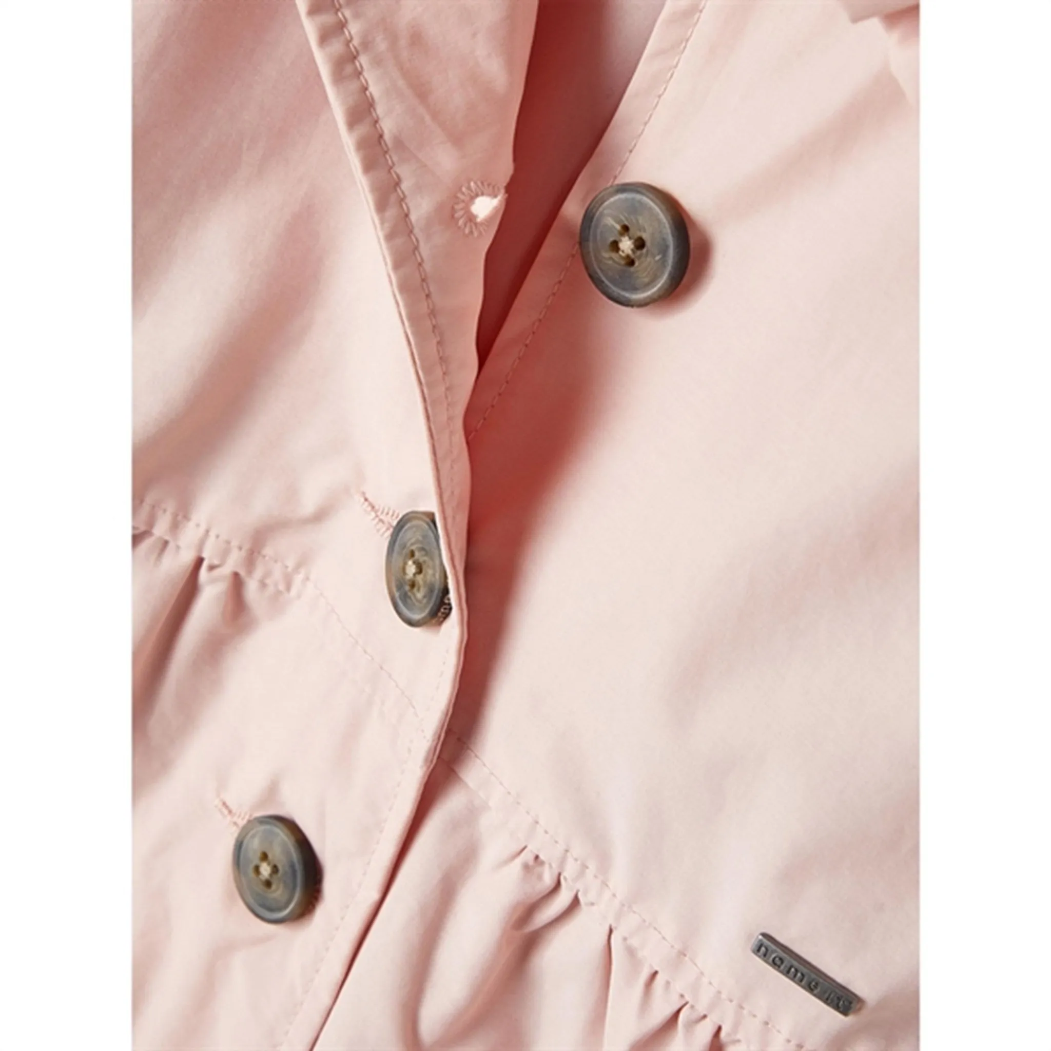 Name it Peachskin Madelin Trenchcoat Secure Closures Upgrade