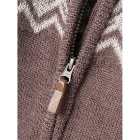 Name it Peppercorn Wriss Wool Knit Jumpsuit Lace-Edge