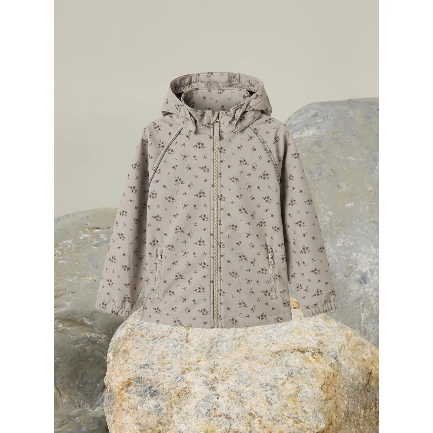 city break Name It Pure Cashmere Bouquet Nkfalfa08 Softshell Jacket Aop Fo