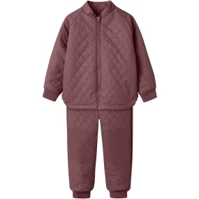 Versatile work blouse Floral-Pattern Name It Rose Brown Nmfmud Rub Quilt Set Solid Fo