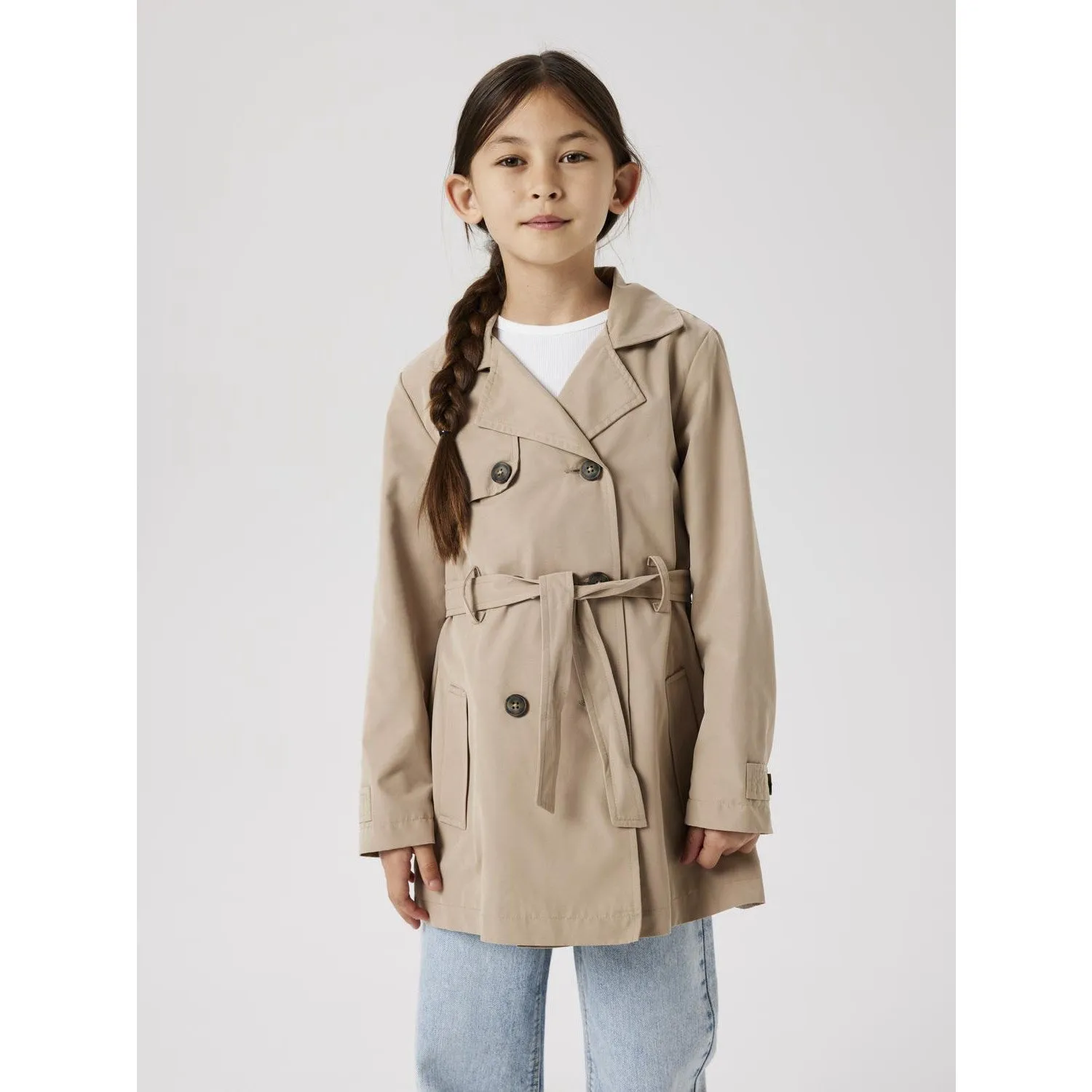 Name It Savannah Tan Madelin Trenchcoat Noos Propagate ReversibleStyle