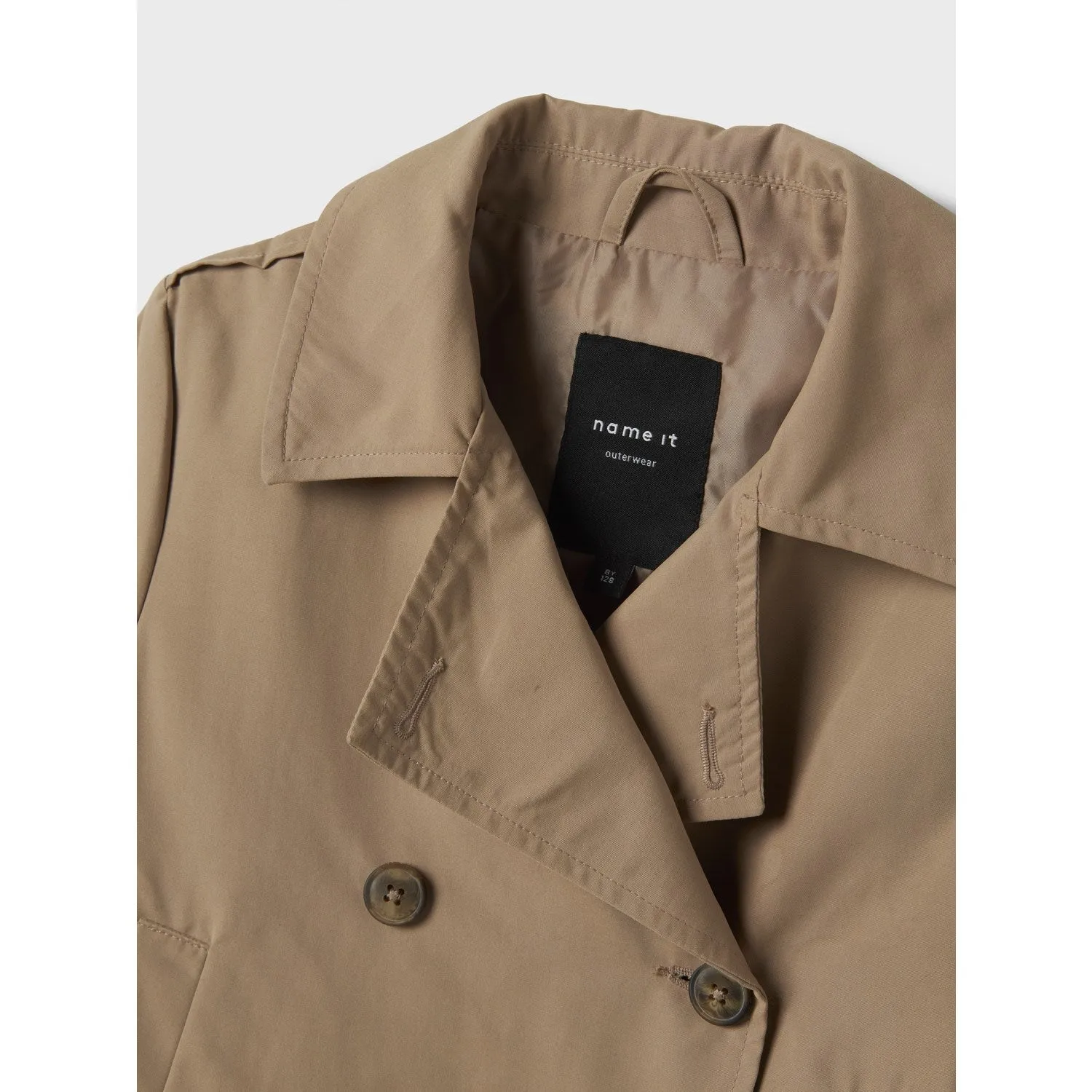 Name It Savannah Tan Madelin Trenchcoat Short Outdoor Adventure
