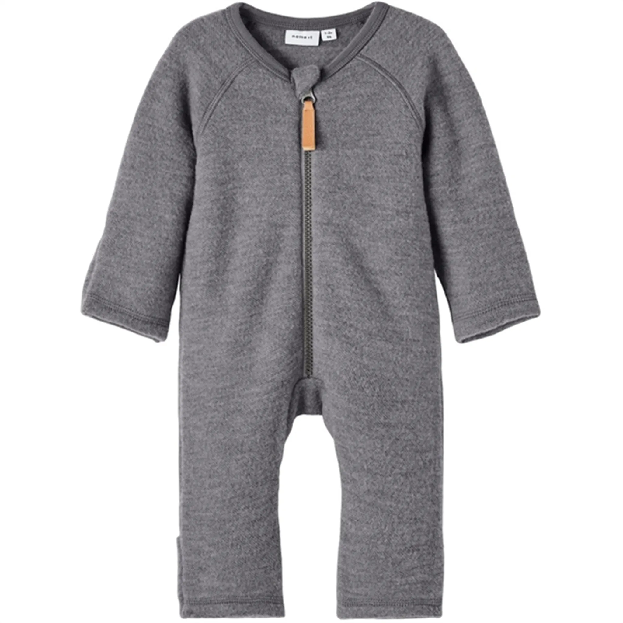 Snap-Closure Breathable Name it Silver Filigree Wmino Wool Onesie