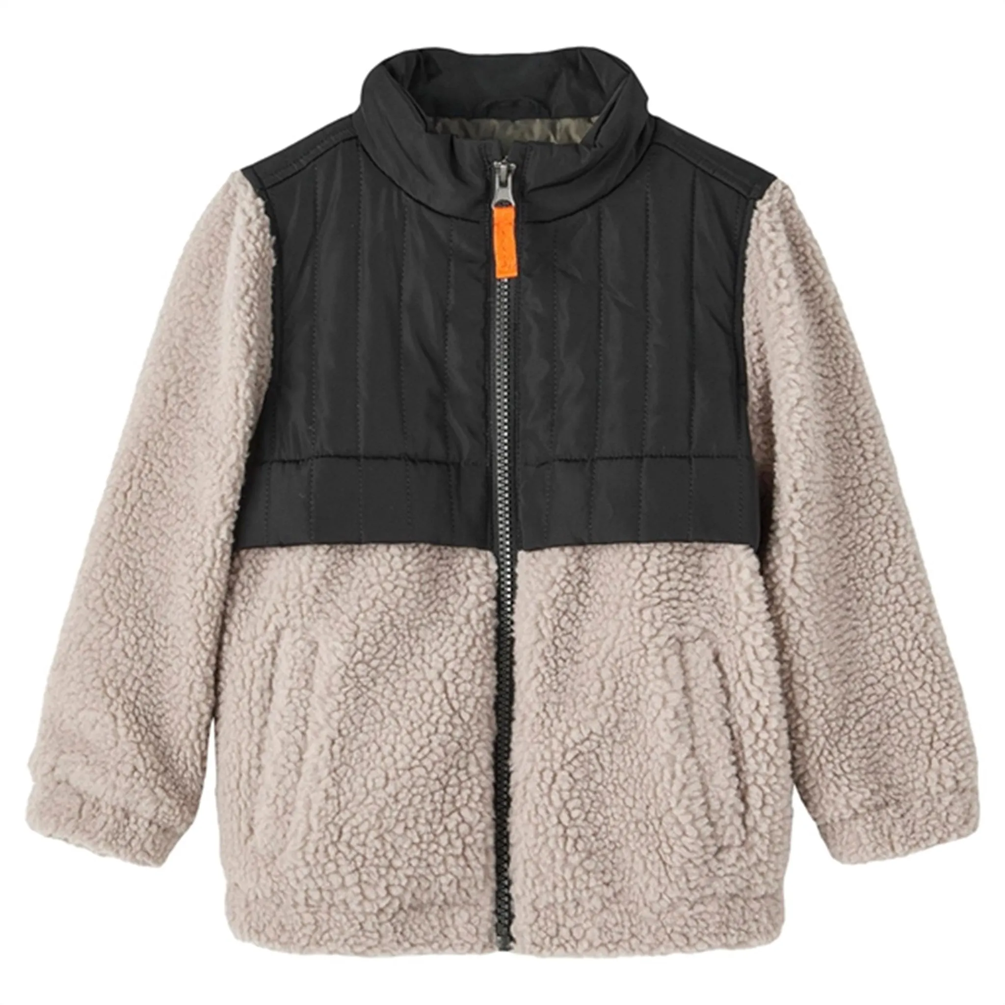 Name it Silver Mink Mikas Teddy Jacket Low Pilling Surface Travel Set