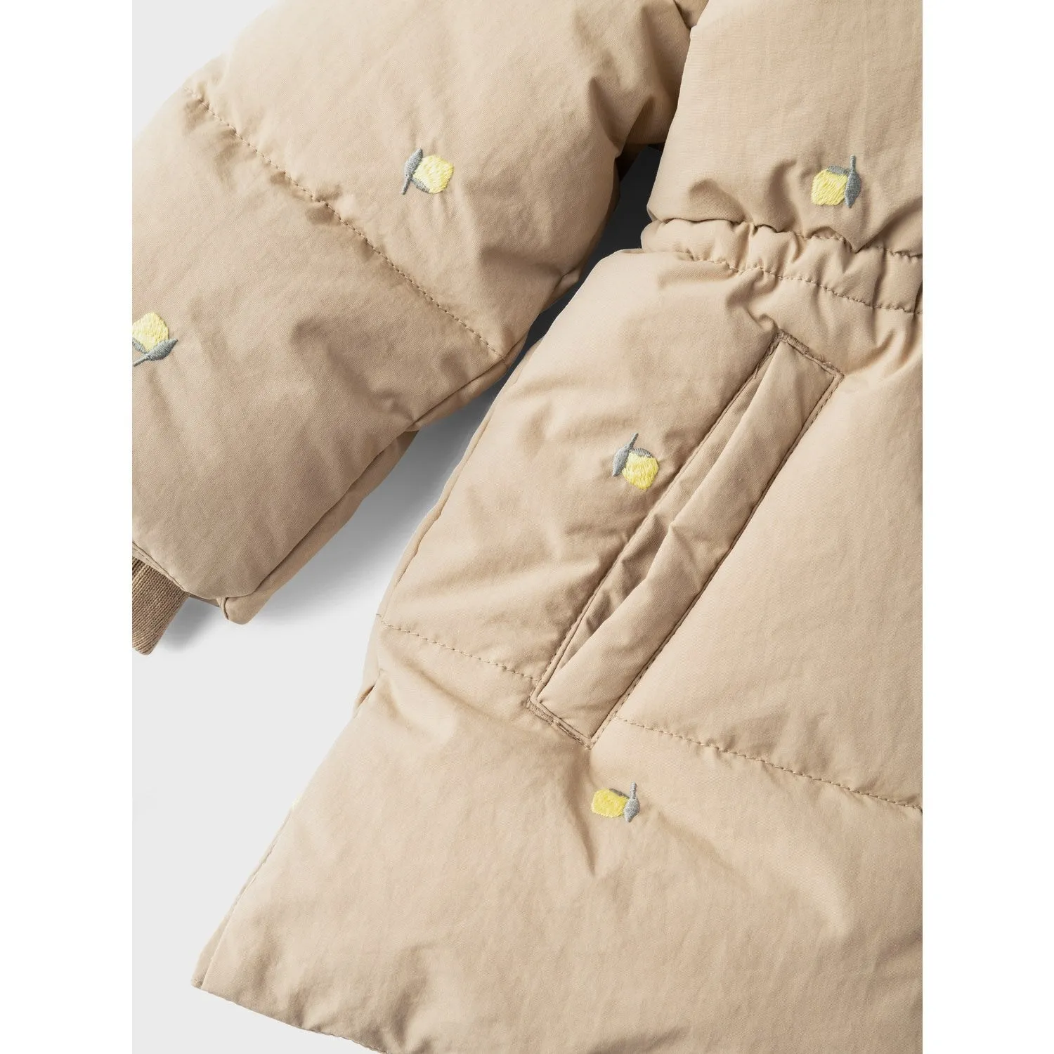 Name It Silver Mink Molly Puffer Jacket Long planned purchase Facilitate