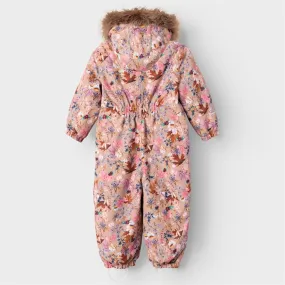 Stain-Resistant Layered-Look Name it Stucco Snow Snotsuit Wild Flower