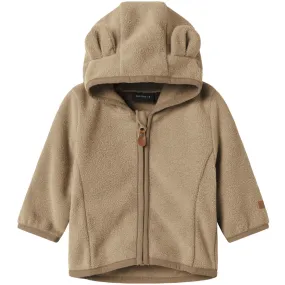 Name It Timber Wolf Nbnmeeko Fleece Jacket Melange Variable Thickness