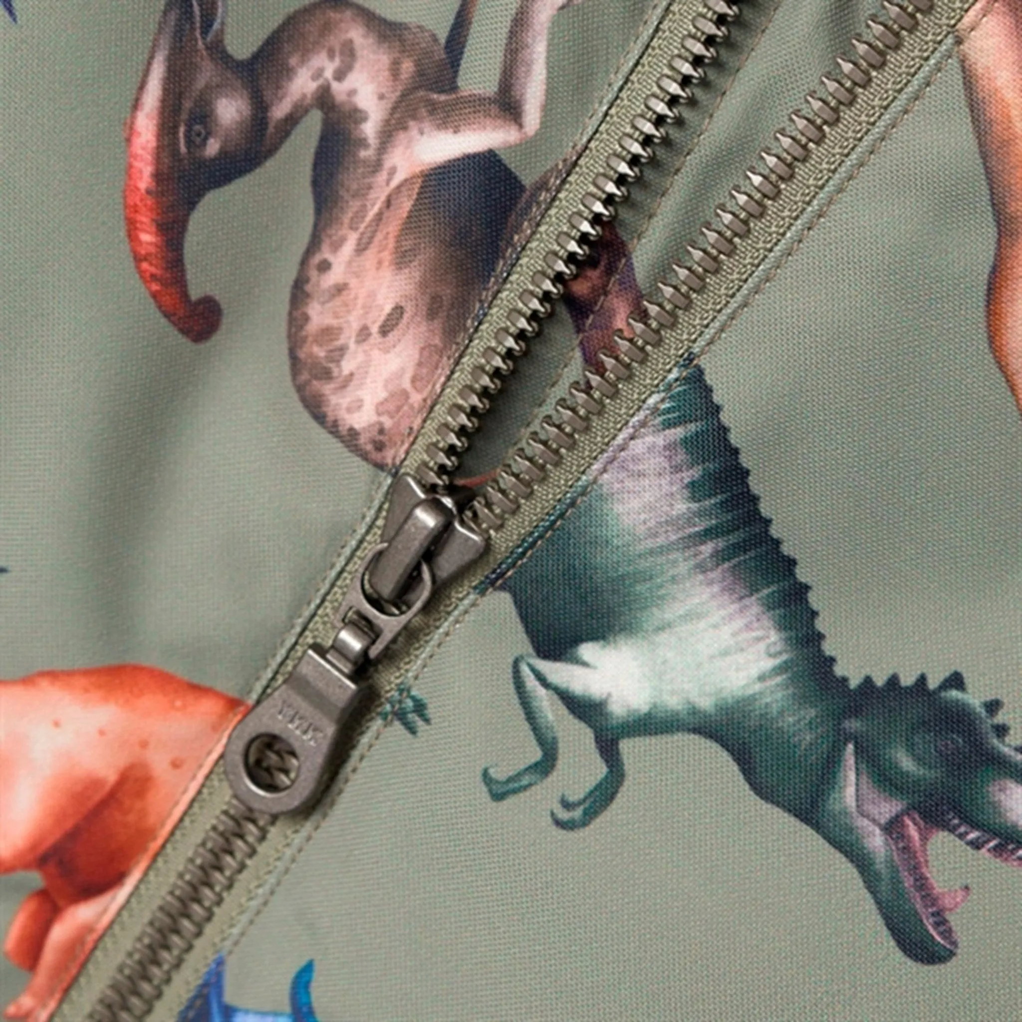 Name it Vetiver Snow Snowsuit Dino Dream Noos Crystal-Detail Soft-touch fabric