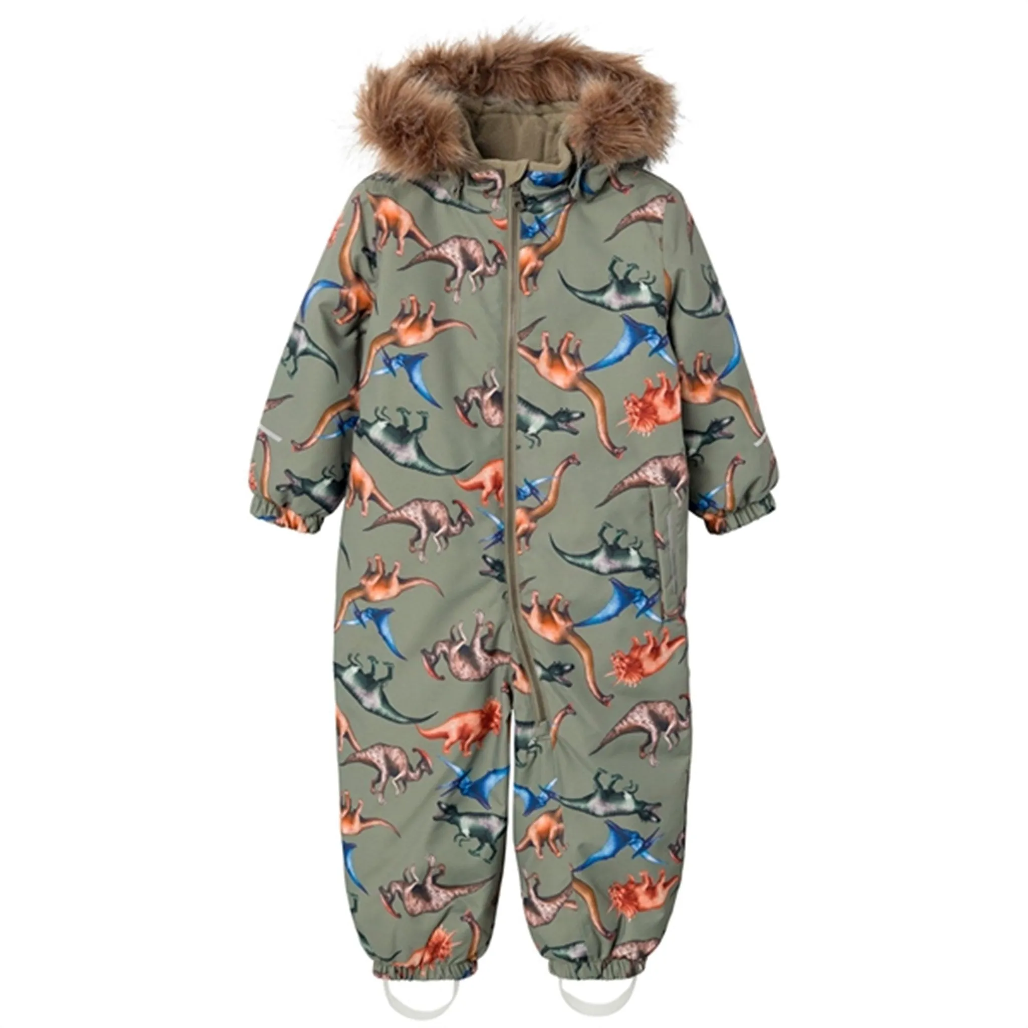 Name it Vetiver Snow Snowsuit Dino Dream Noos Edgy-Look