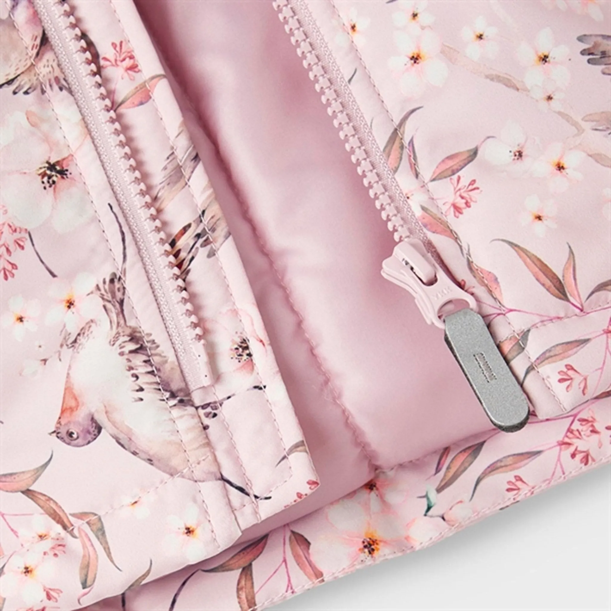 Functional Outerwear Name it Violet Ice Maxi Jacket Birds