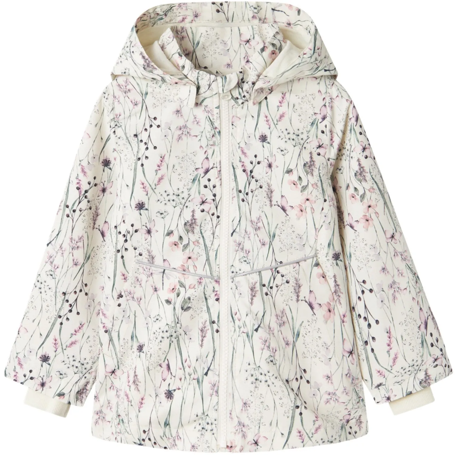 Program Name It Whisper White Long Flower Maxi Li Jacket AOP