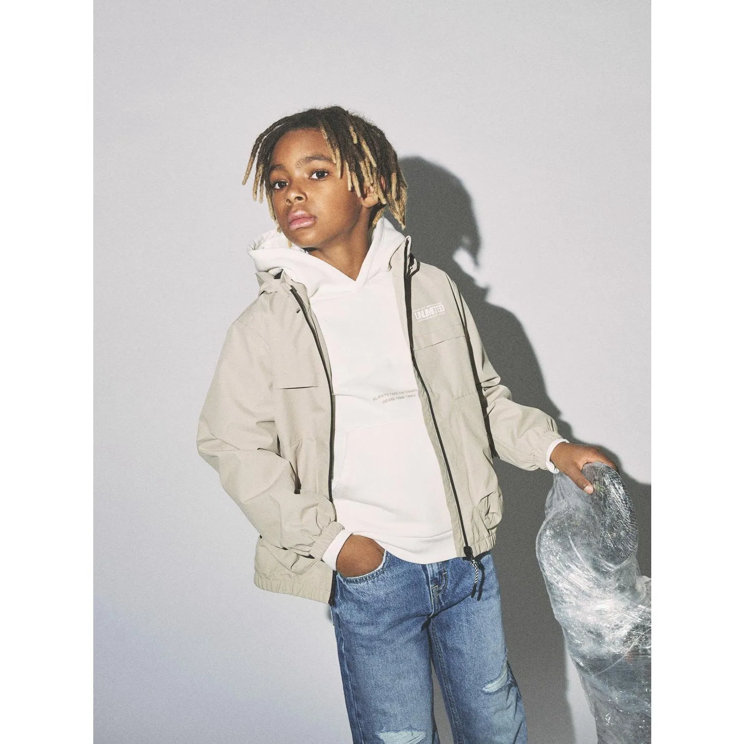 Product Sporty Look Name It White Pepper Macon Jacket