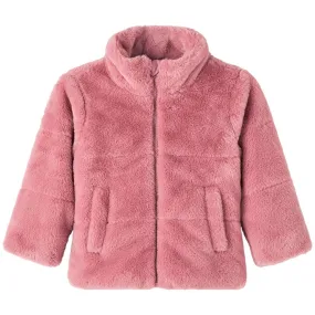 Stylish Outfit Gear mountain gear Name it Wistful Mauve Mosa Fake Fur Jacket