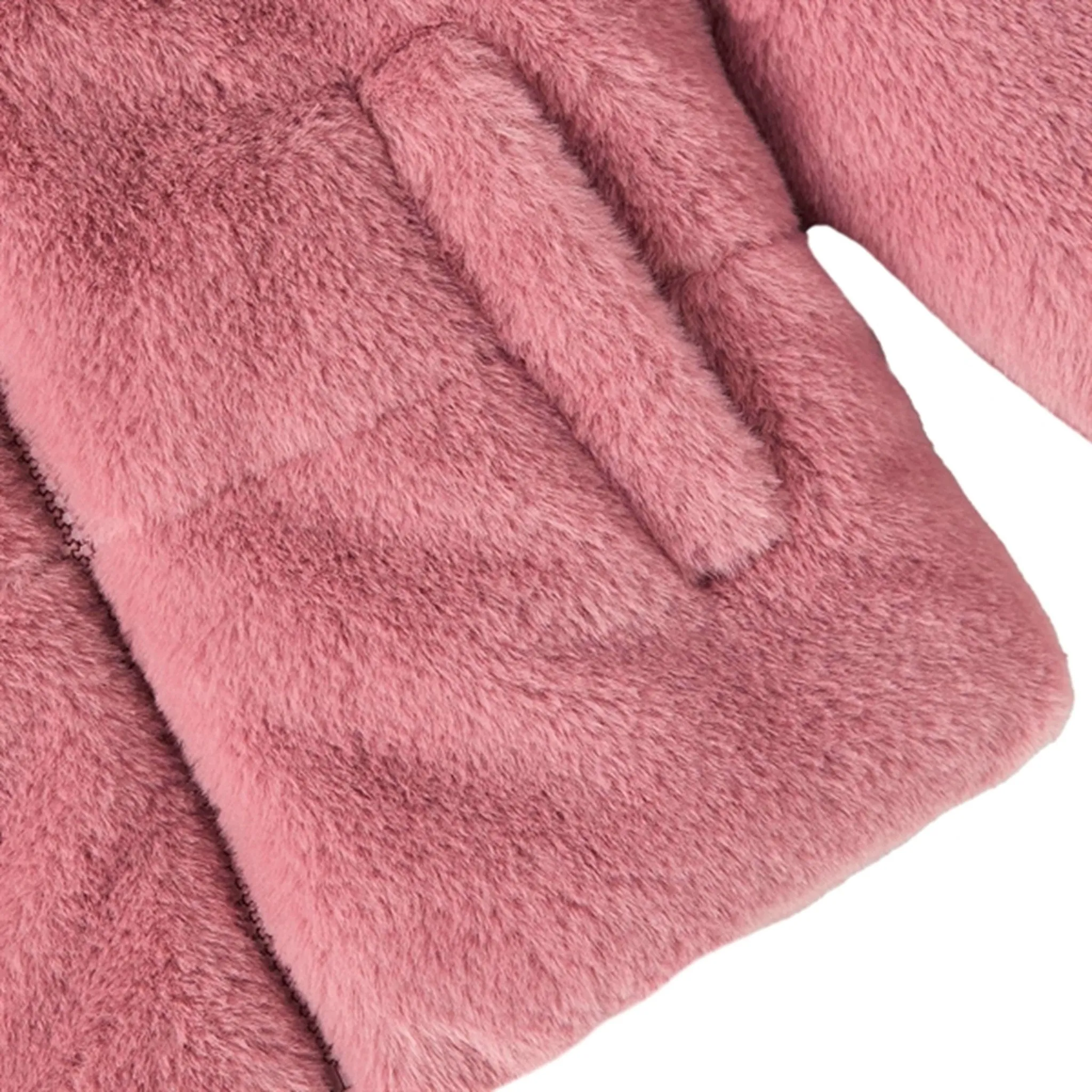 Sunset Stroll Name it Wistful Mauve Mosa Fake Fur Jacket