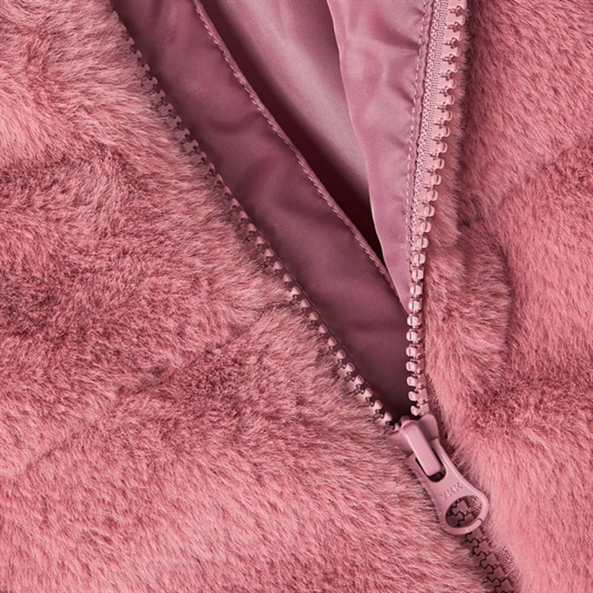 Name it Wistful Mauve Mosa Fake Fur Jacket Autumn Chill