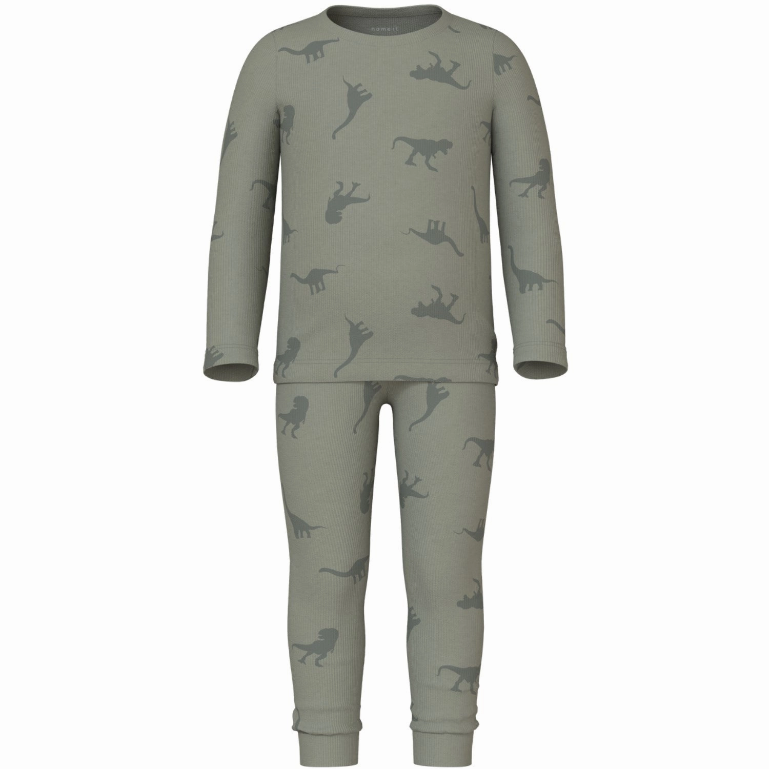 Name It Agave Green Pajamas Agave Green Dino Rib Noos Home Uniform