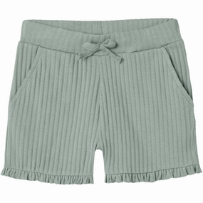Name It Aqua Gray Jessia Shorts AntiOdorTreatment Running Shorts