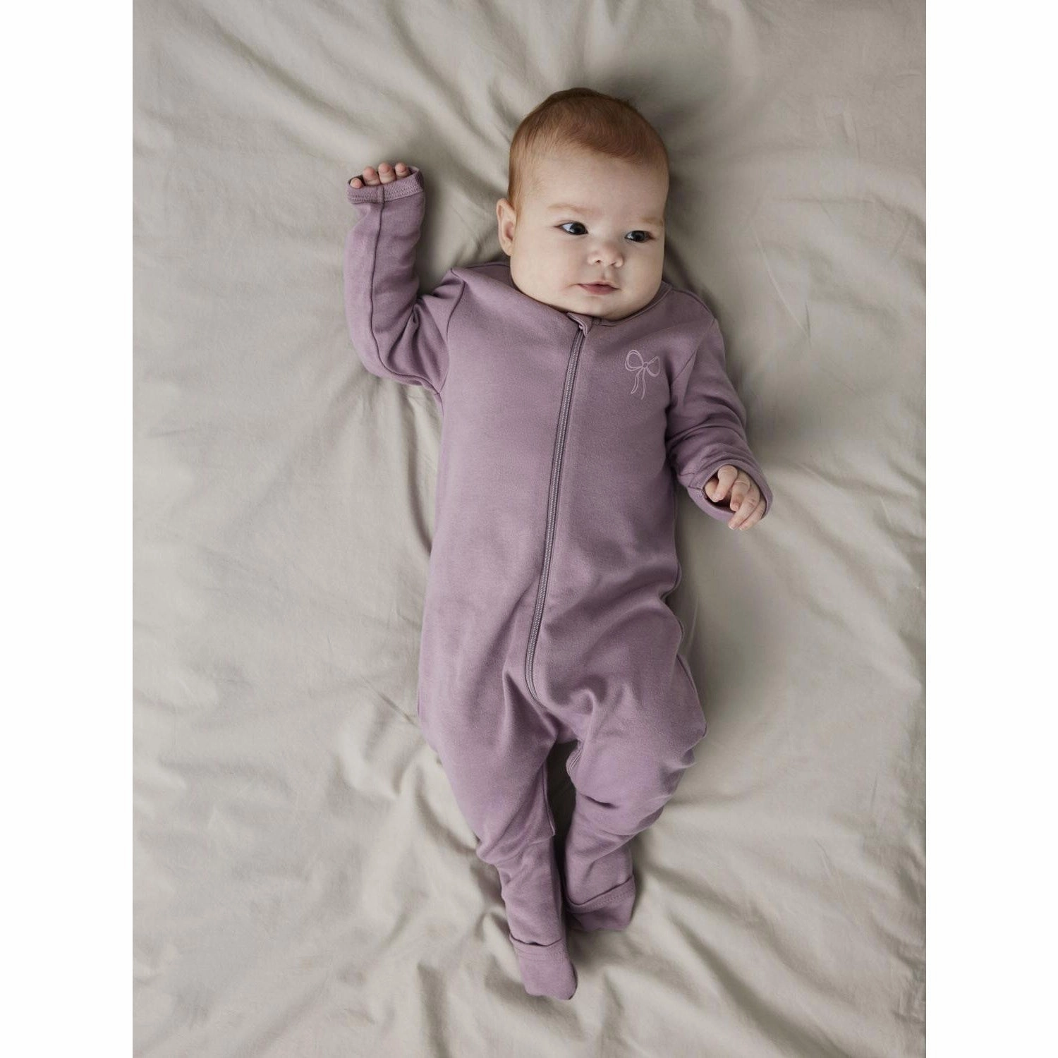 Casual Worker Name It Barely Pink Nightsuit 2-pack Zip Pink Bow Noos