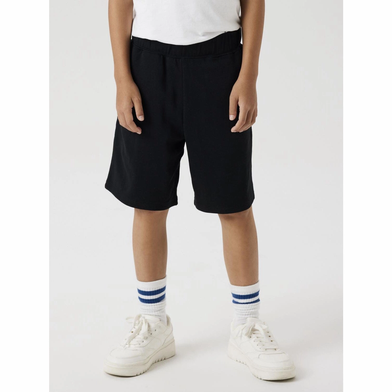 EcoFriendlyMaterials Name It Black Cyber Sweat Shorts Noos