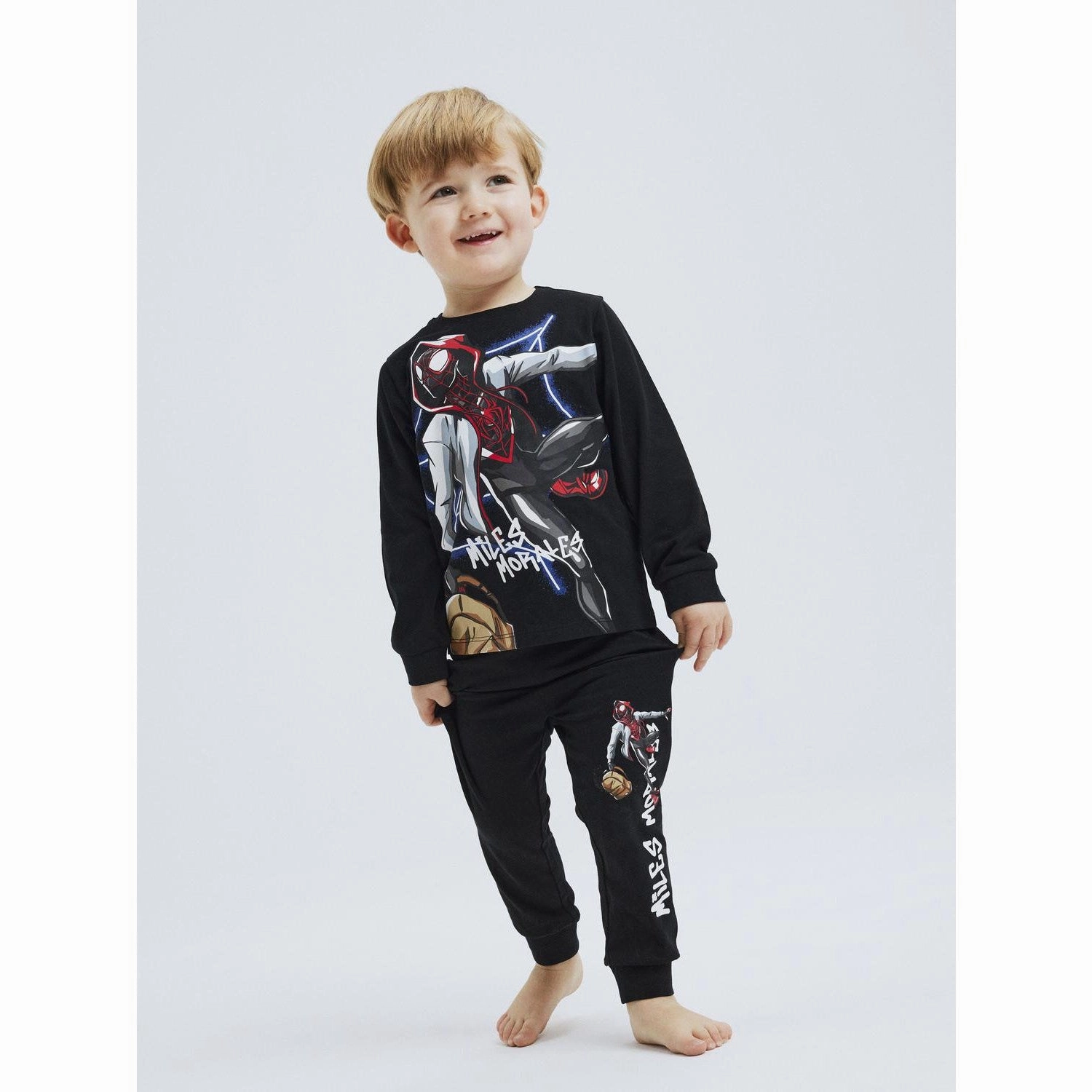 Basic Comfort Name It Black Nos Spiderman Nightset