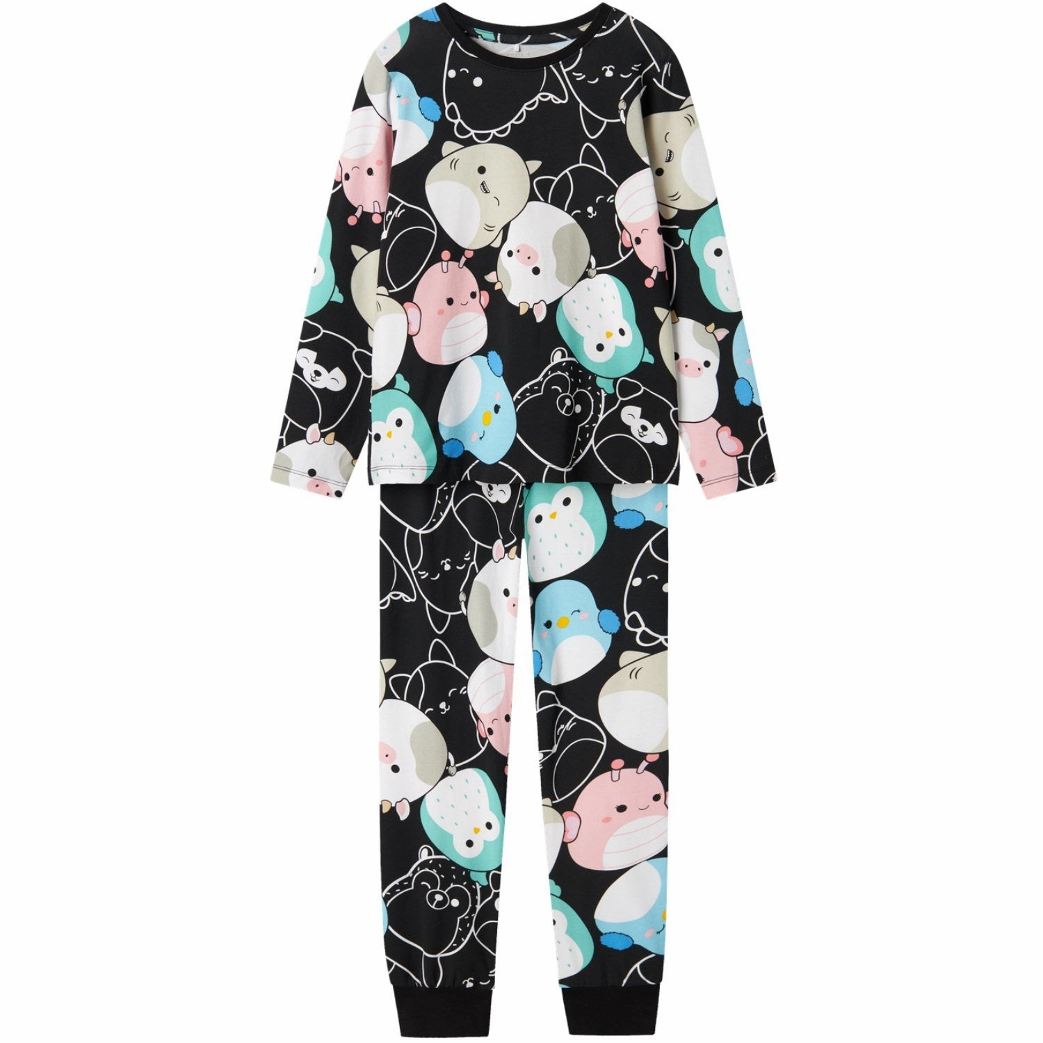 Double Stitched Seams Relax Mode Name It Black Obia Squishmallows Pajamas