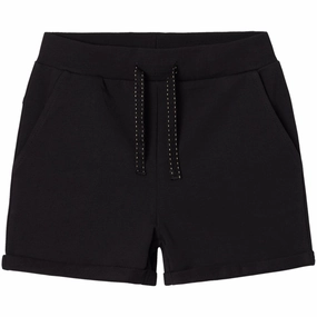Playful Look Name It Black Volta Sweat Shorts Noos