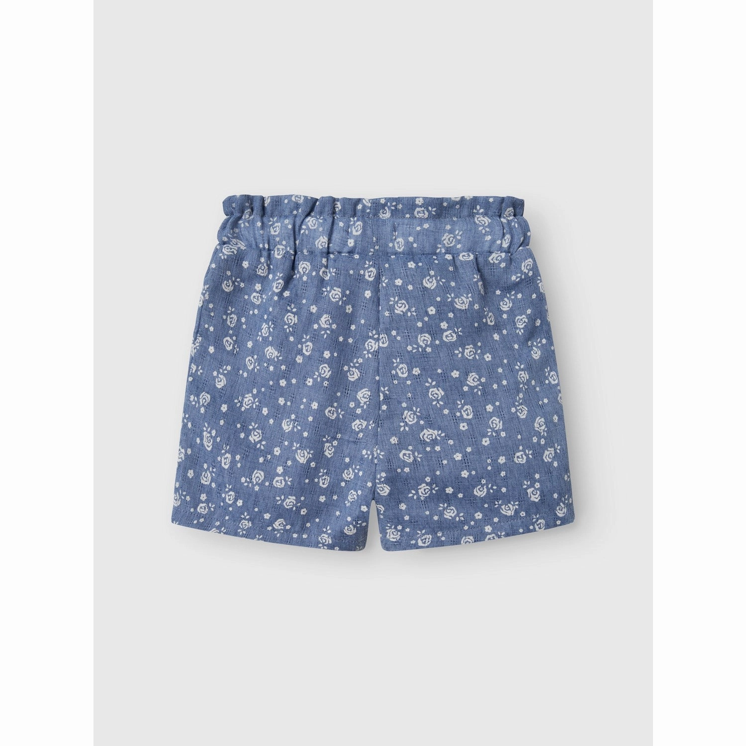 Silk Touch Flatlock stitching Name It Bleached Denim Hagy Shorts