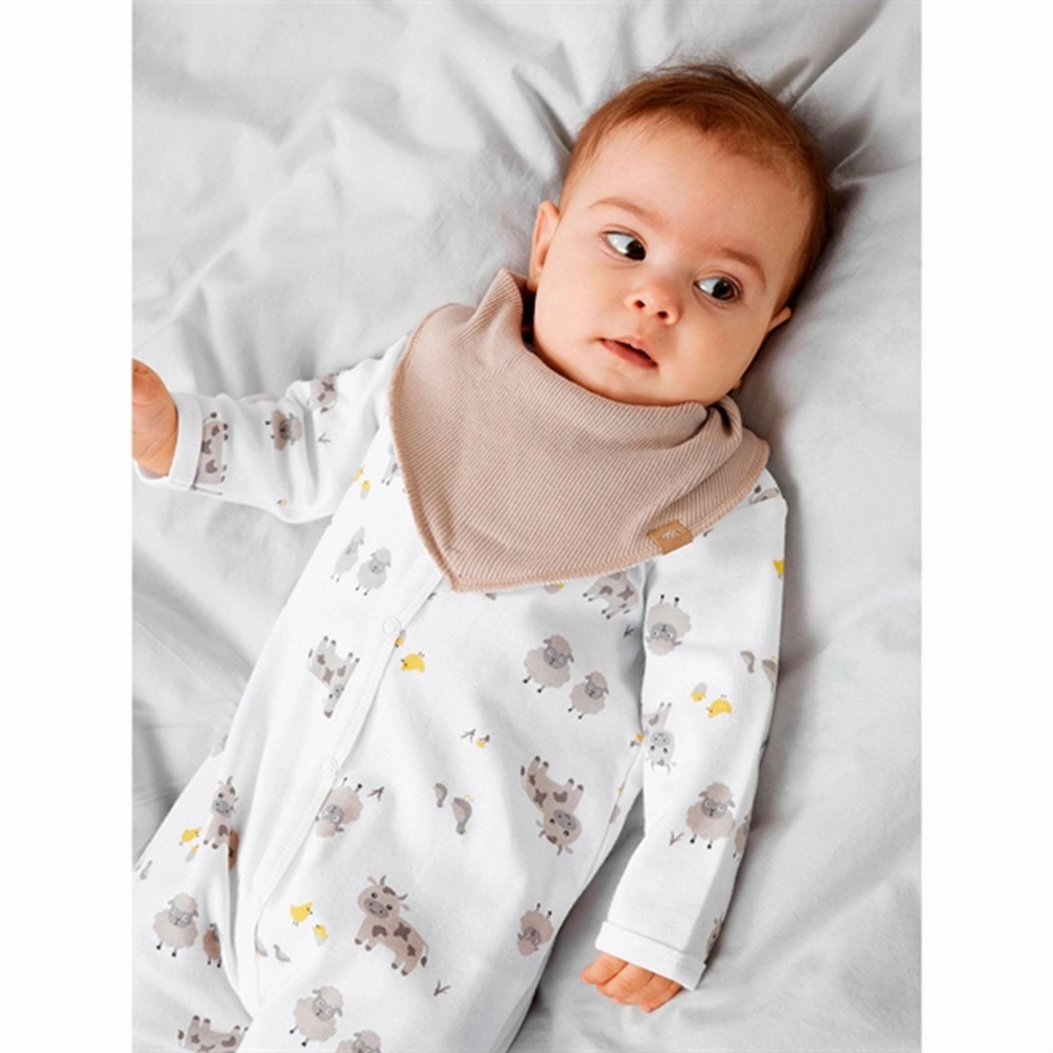 Stylish Slim New Club Name it Bright White Farm Animals Nighsuit Noos