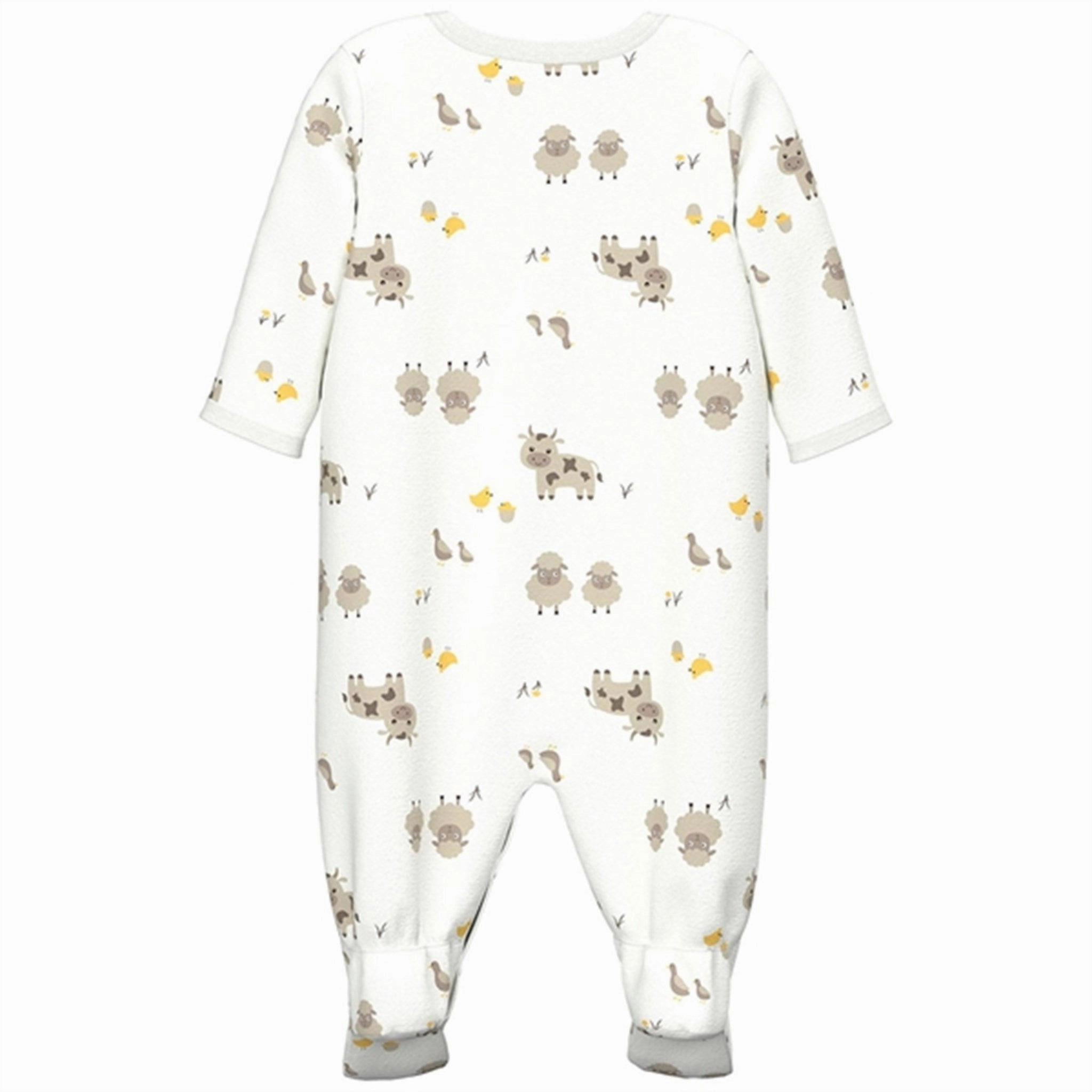 Fresh Indoor Dynamic Simple Name it Bright White Farm Animals Nighsuit Noos