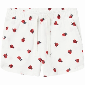 Sweat Wicking Channels surfing attire Name It Bright White Ladybugs Vigga Shorts Noos