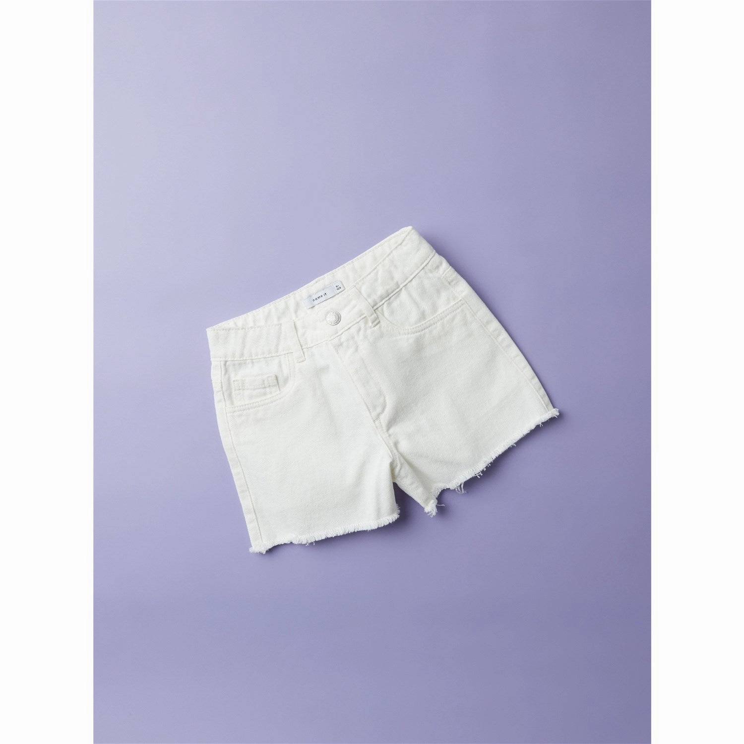 Cap Balanced Fit Name It Bright White Rose Mom Twill Shorts