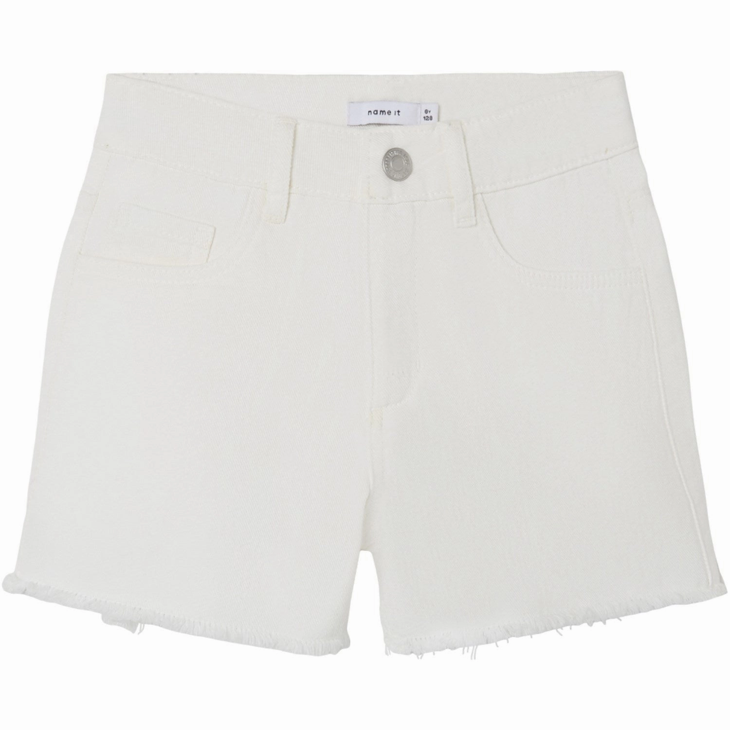 Name It Bright White Rose Mom Twill Shorts Lace trim Outdoor Comfort