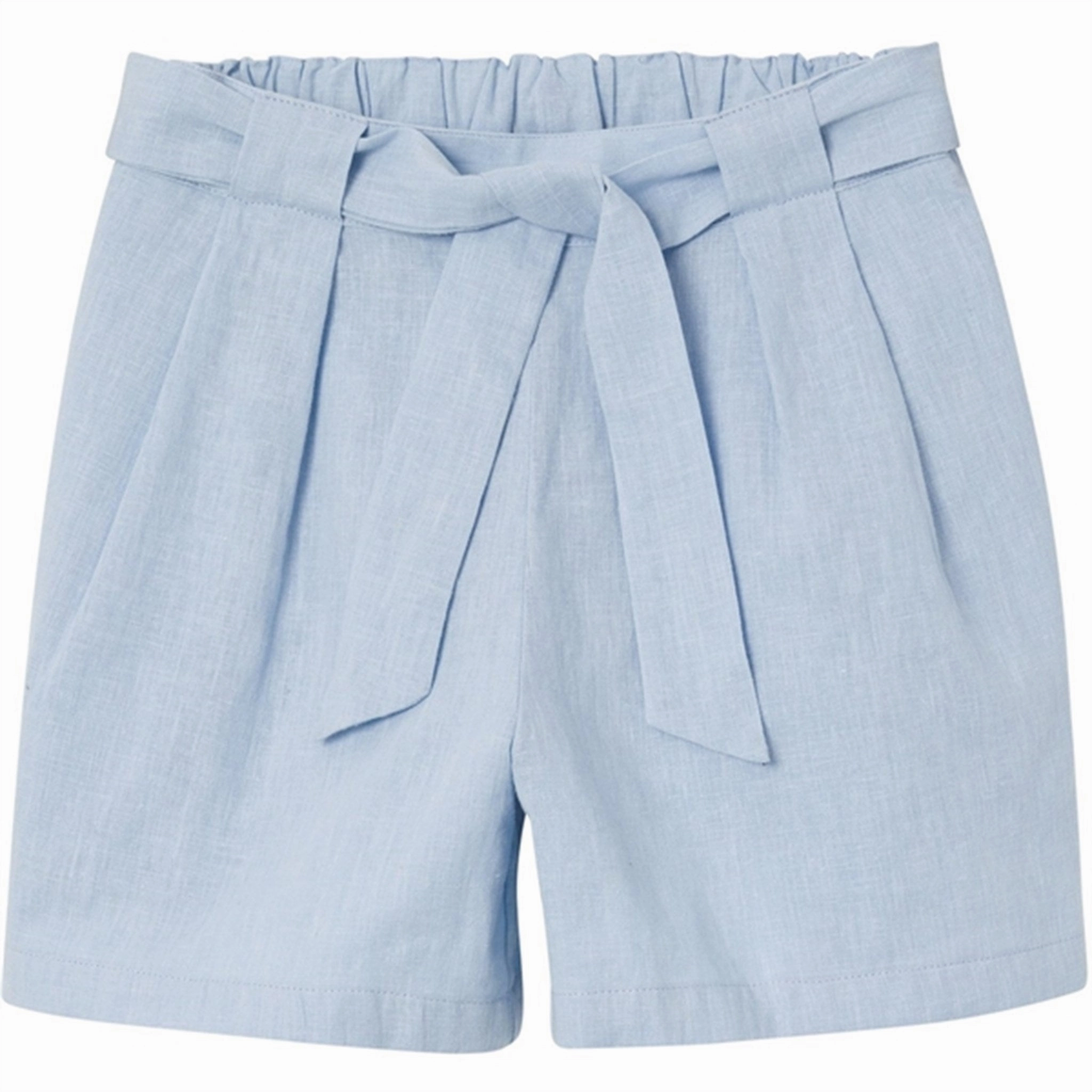 Rubberized Waist Grip Simple Comfort Name it Chambray Blue Falinnen Shorts