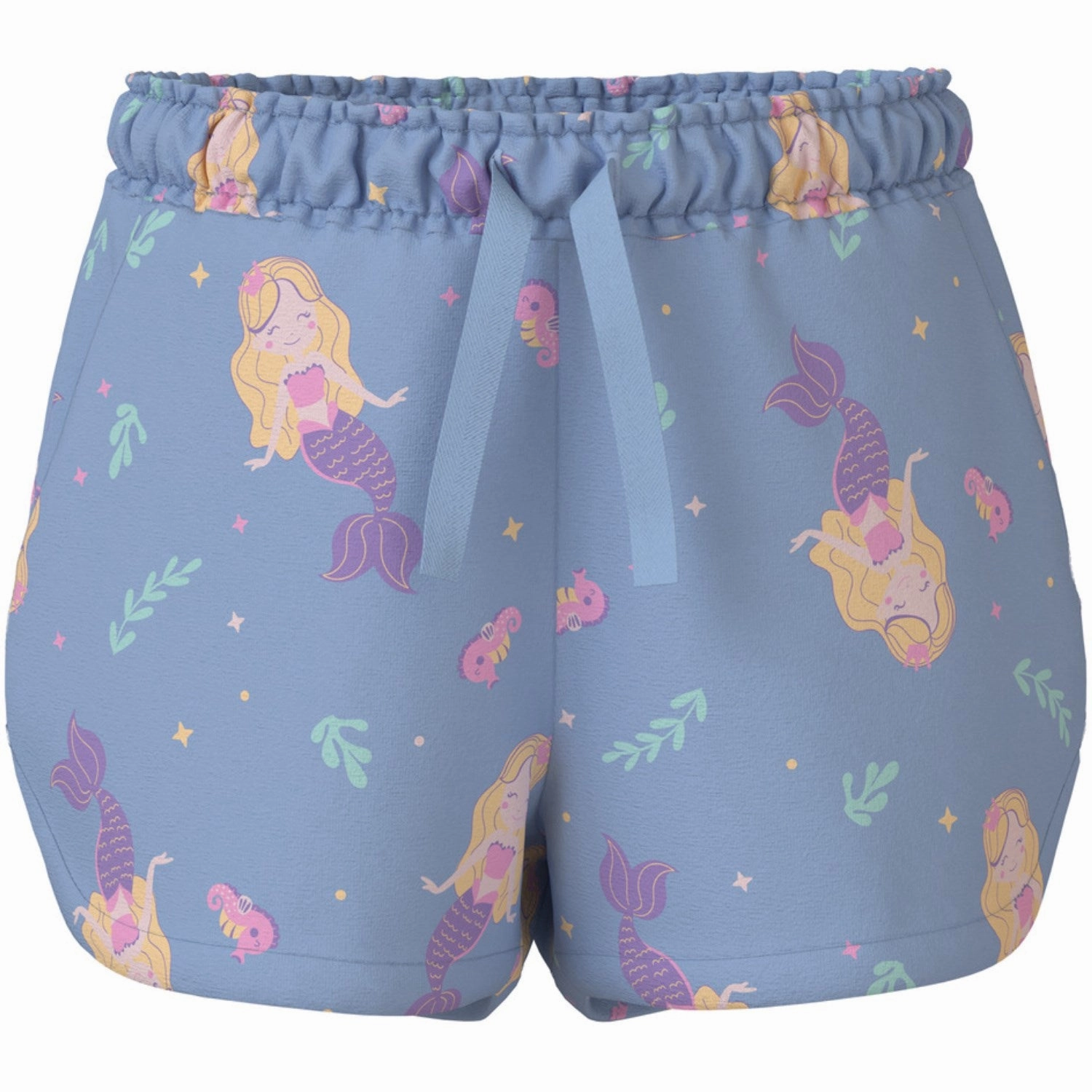 Office Attire Summer Vibes Name It Chambray Blue Mermaids Vigga Shorts Noos