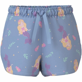 hypoallergenic High Waist Name It Chambray Blue Mermaids Vigga Shorts Noos