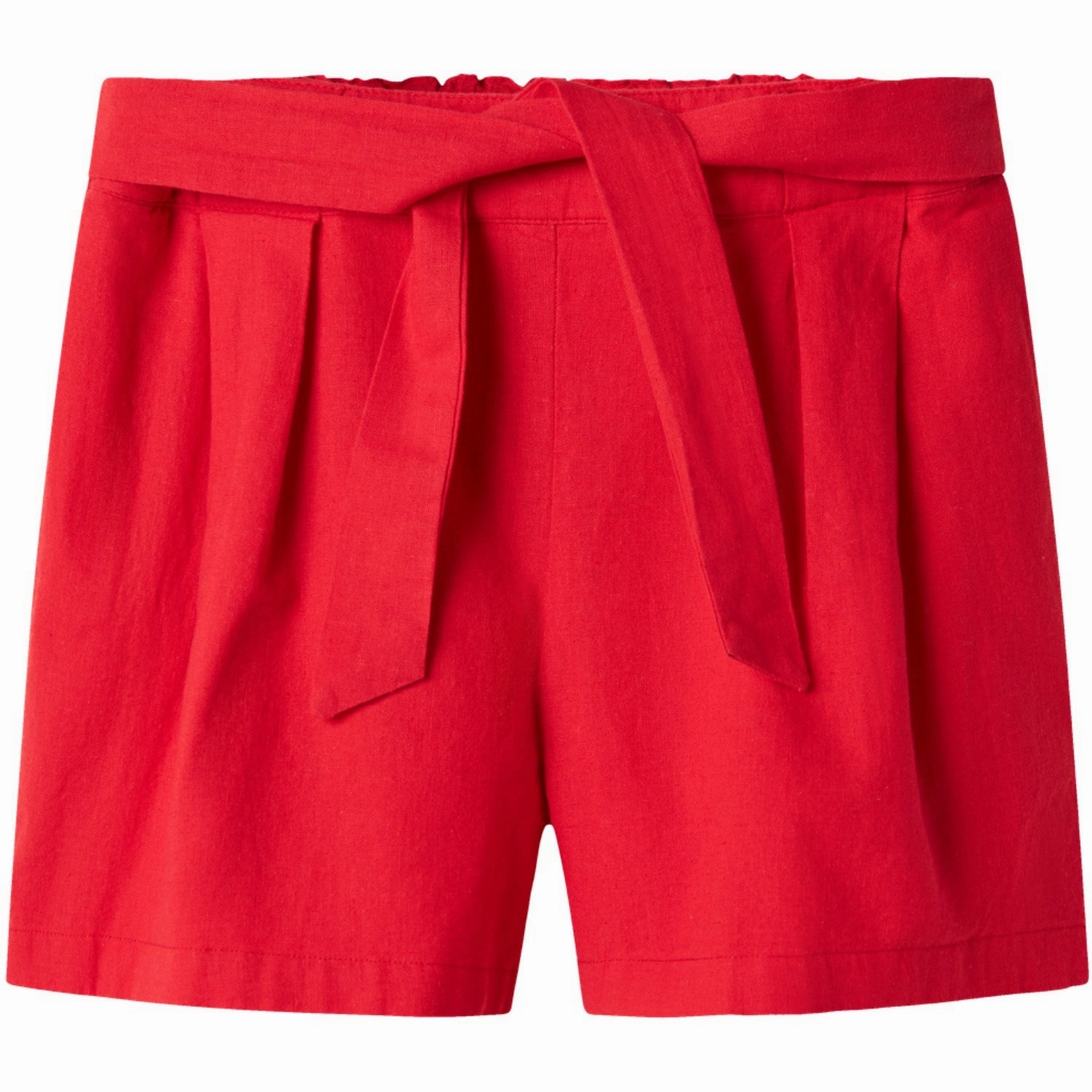 Name It Chinese Red Falinnen Shorts Double Needle Stitching All Day