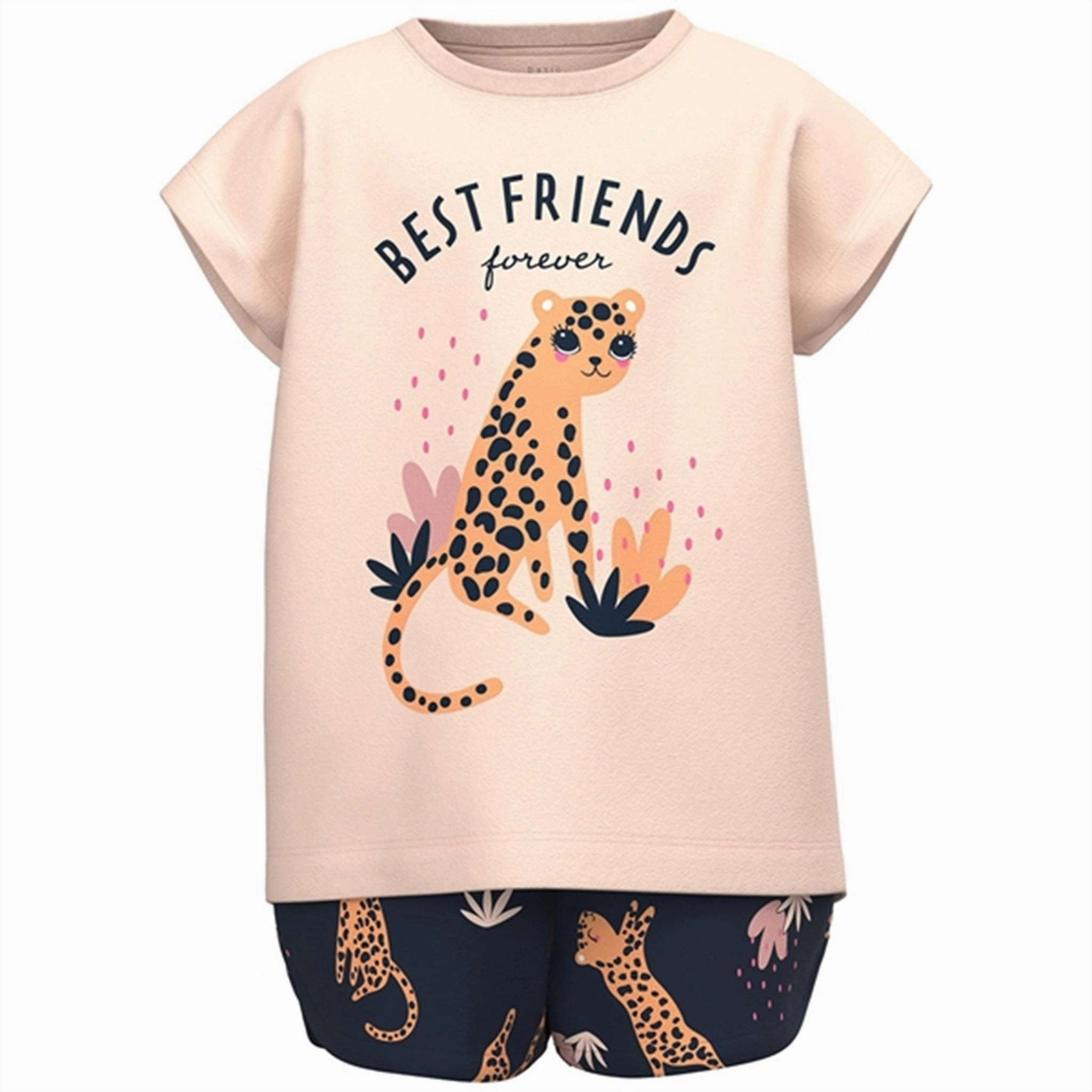 Name it Cr??me De P??che Vigea T-Shirt Set Moisture Management System