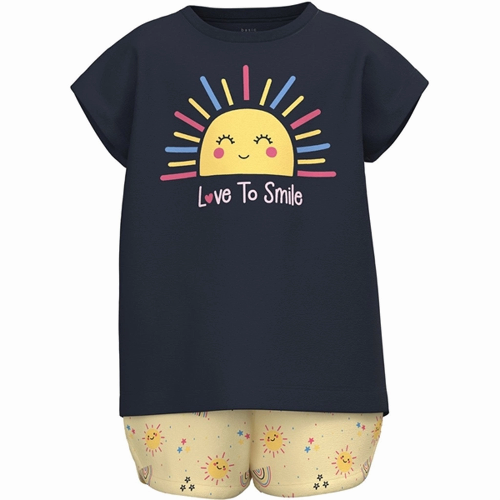 Name it Dark Sapphire Love To Smile Vigea T-Shirt Set Warm Look Classic Appeal