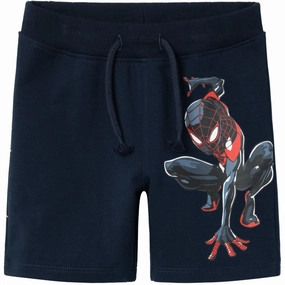 Ergonomic Pattern Cutting Name It Dark Sapphire Mu Spiderman Long Sweat Shorts