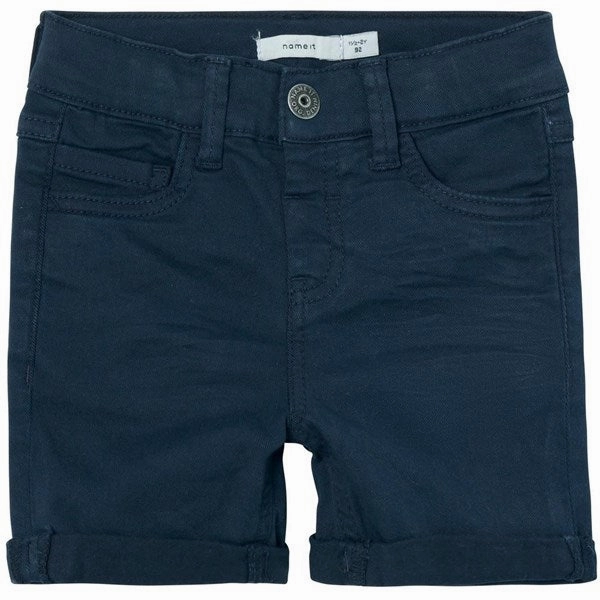 Name it Dark Sapphire Silas Isak Twill Shorts RecycledPolyester skiing gear