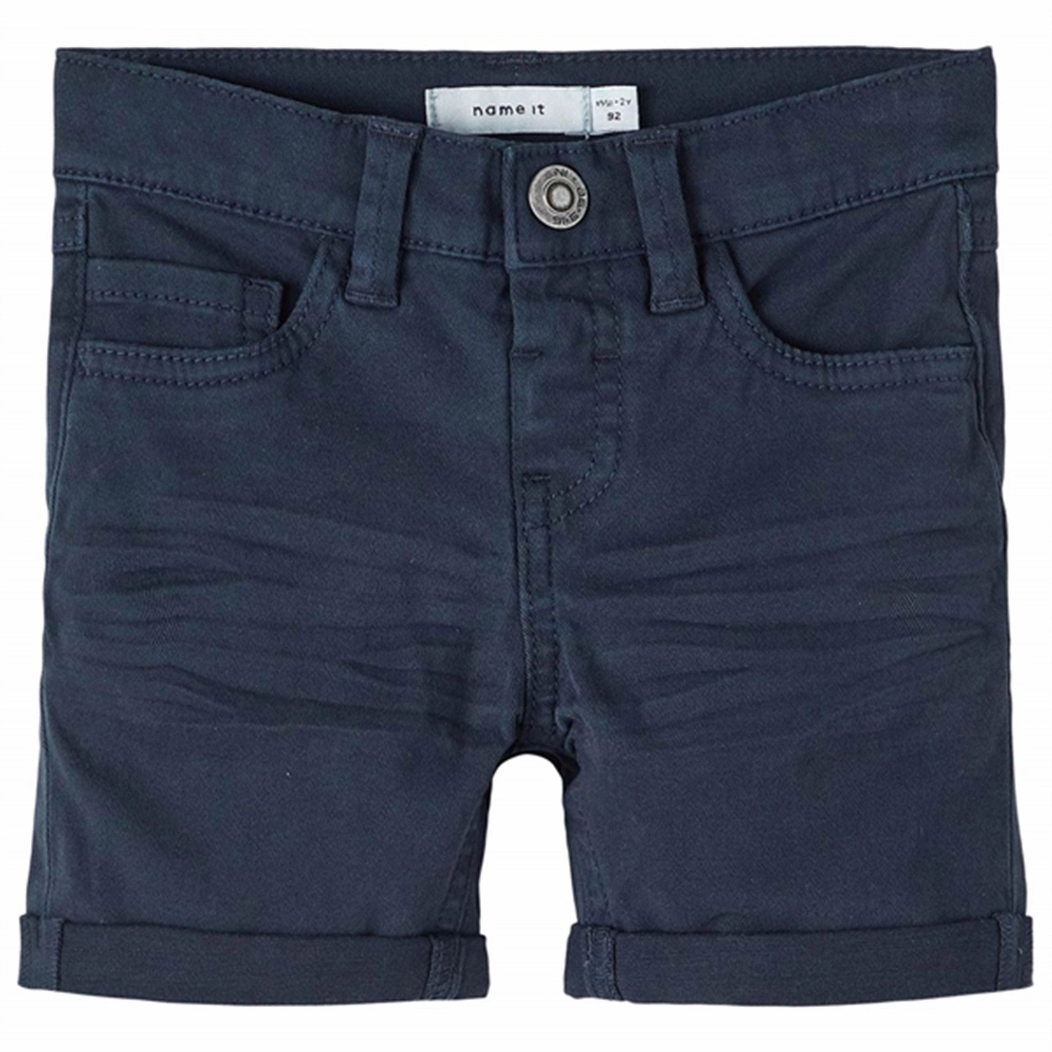 Name it Dark Sapphire Sofus Twill Shorts Wind Resistant Panels Effortless Look