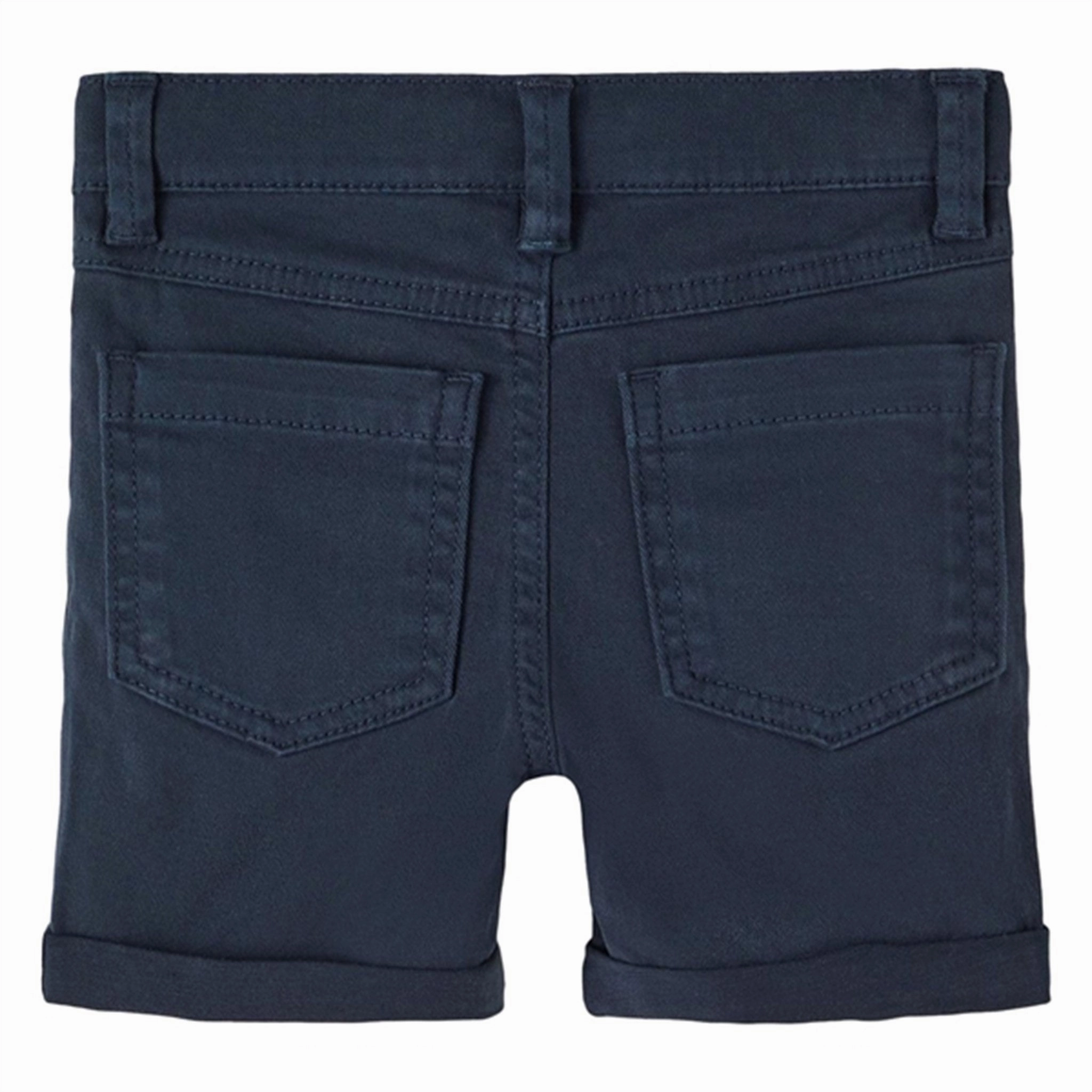 Name it Dark Sapphire Sofus Twill Shorts Stretchy Hemline High Elasticity Blend