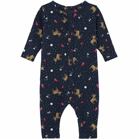 Holiday Worker Name it Dark Sapphire Vismas Pajamas