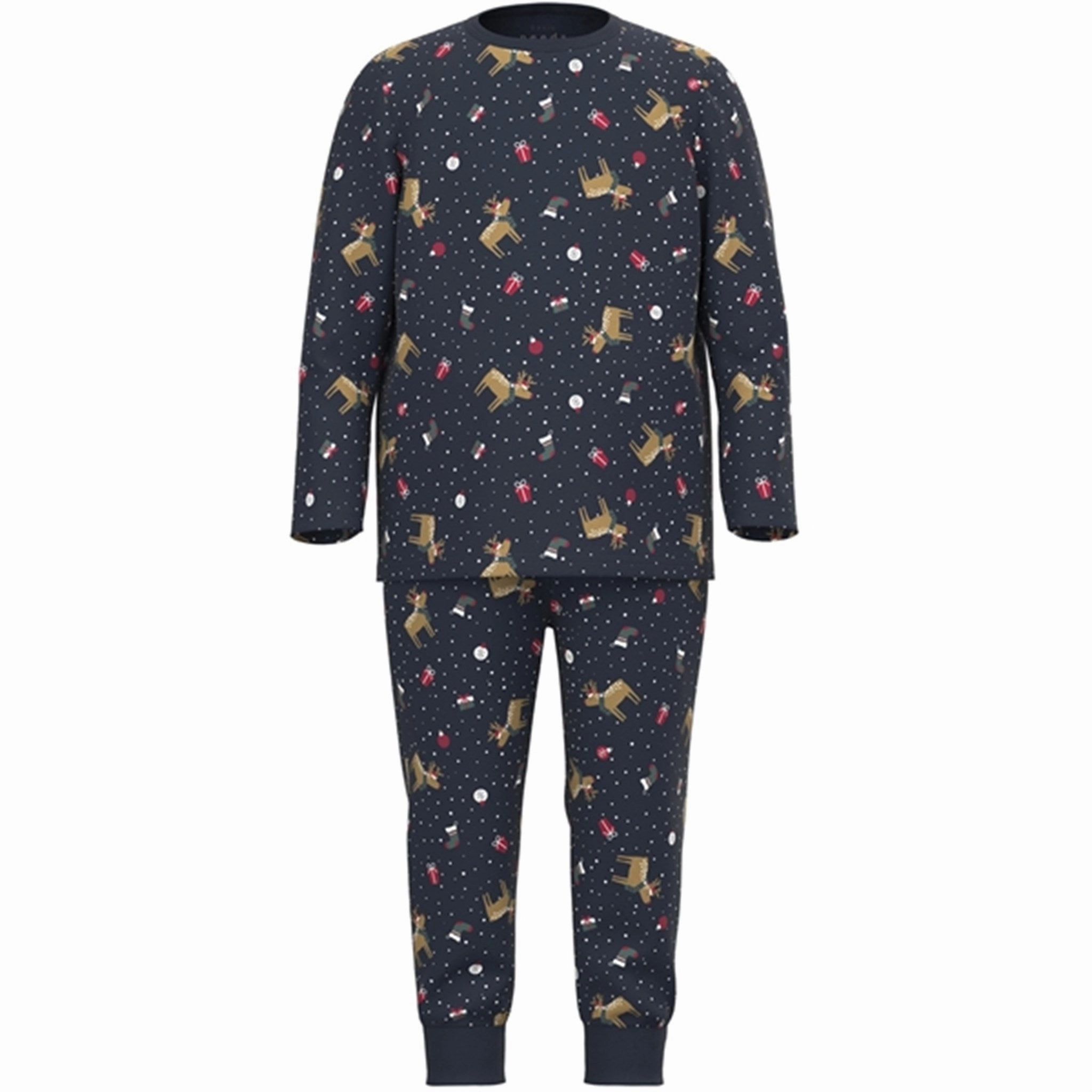 Name it Dark Sapphire Vismas Pajamas Tear Resistant Knit Microfiber Material