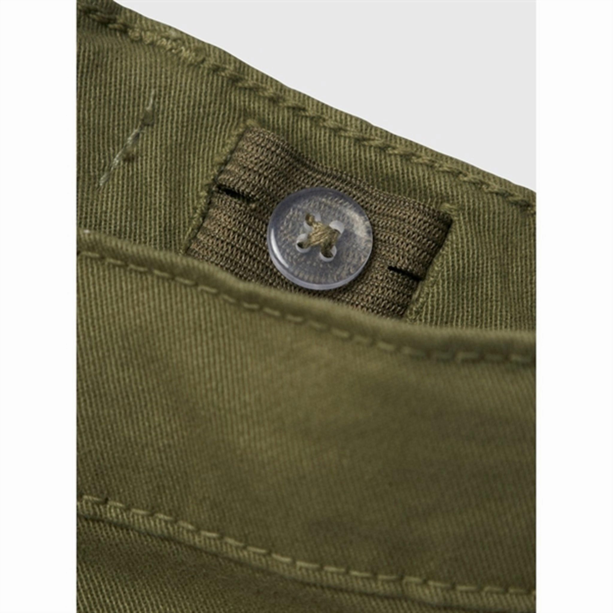 Street Fashion Name it Deep Lichen Green Silas Isak Twill Shorts