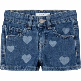 Active Lifestyle Name It Denim Blue Heart Rose Regular Denim Shorts