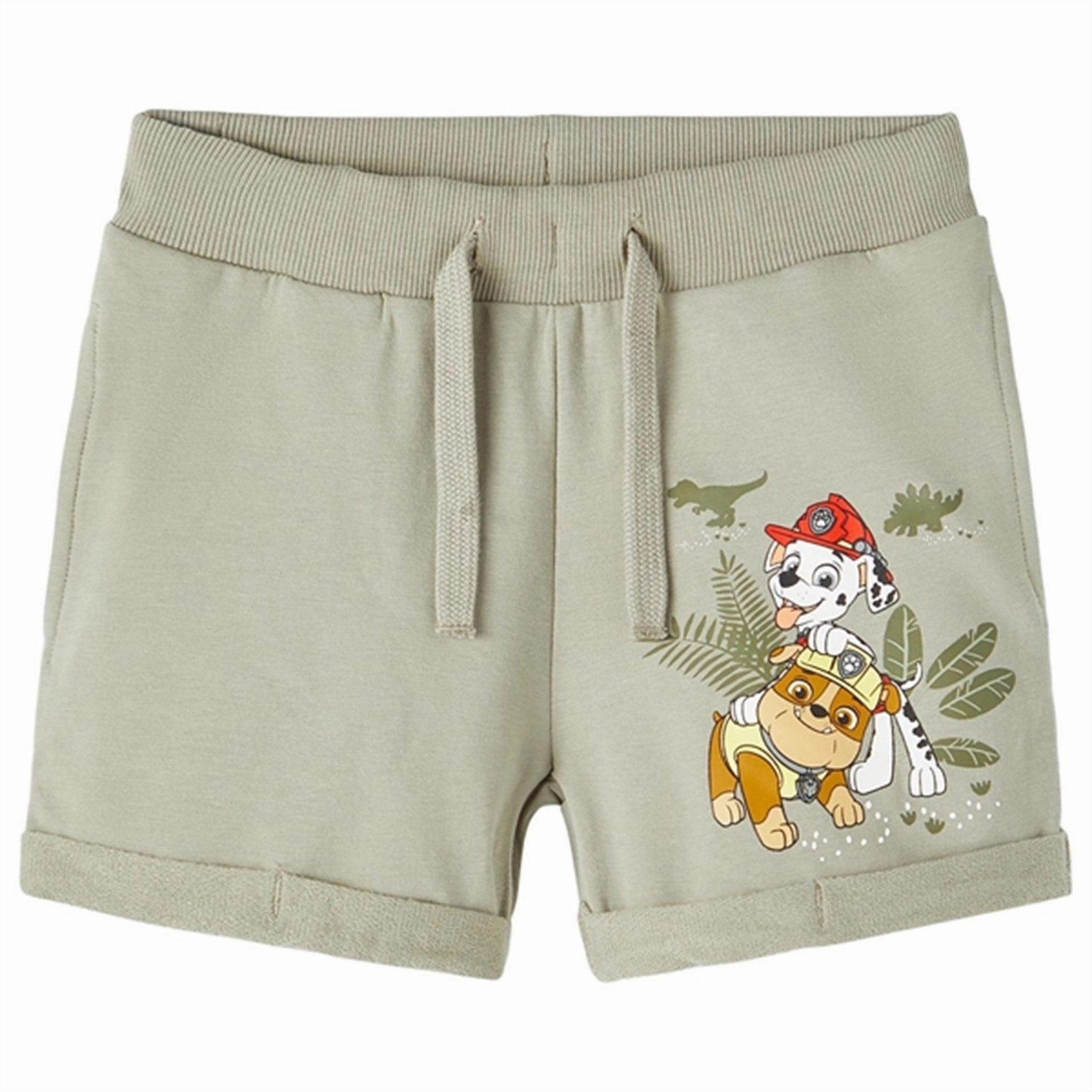 Name it Dried Sage Milt Paw Patrol Sweat Shorts Quick Release Fastener