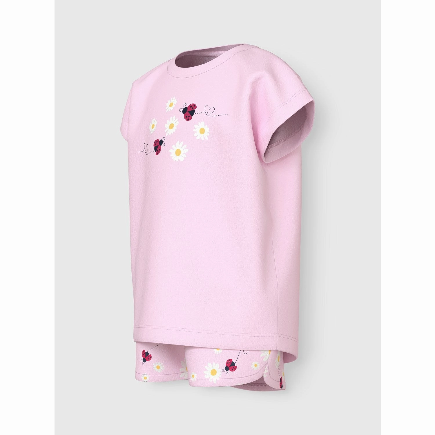 Mid - rise Name It Festival Bloom Ladybug Vigea Shorts Set